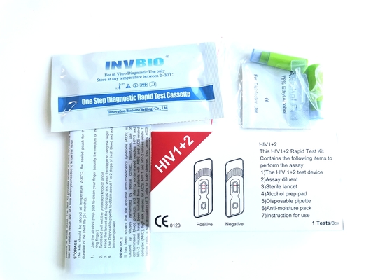 Medical Reagent 25pcs/Box Hiv Rapid Home Test Kit In Whole Blood