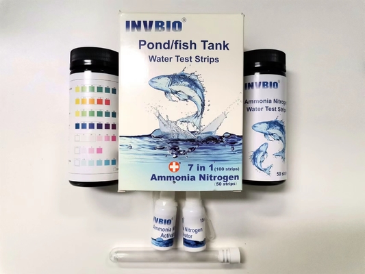 Drinking Water Quality Test Kit Aquarium Pond Fish Tank 7 In 1 Strips 100/Pack