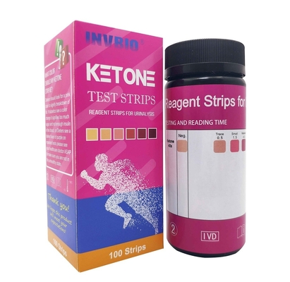 Ketone Reagent Urinalysis Test Strips 1 Parameter Medical Diagnostic