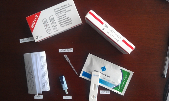 Home Self Accuracy High Specificity Safe Hiv Test Device One Step Rapid Diagnostic