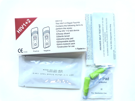 Plastic 99% Sensitivity Hiv Rapid Test Kits Class I