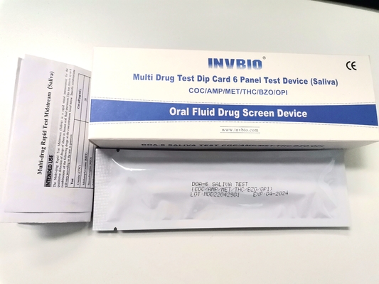 6 Panel Oral FDA Saliva Drug Test Kit For Employment And Insurance Testing