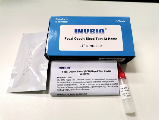 High Accuracy Rapid 4.0mm Fecal Occult Blood Test Kit Home Testing