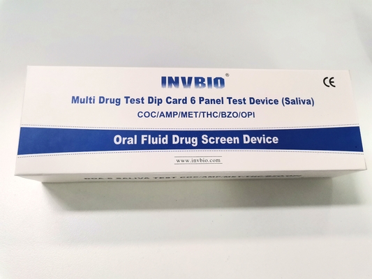 40ng/ml 6 Panel Fluid Oral Saliva Drug Test High Accuracy