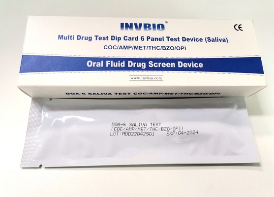 50ng/ml 6 Panel Drug Abuse Test Kit Oral Confirm Premium Saliva