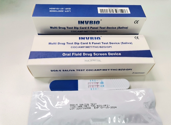 6 Panel Direct Saliva Drug Testing Kit CE Fda Approved