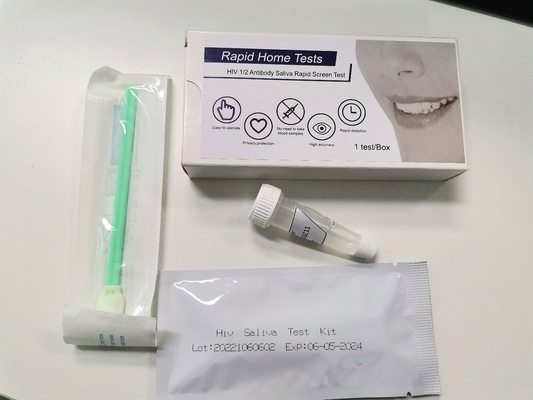 Hiv Type 1 Type 2 Saliva Rapid Test Kit With FSC