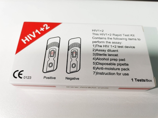 One Step Oem Packing Anti Hiv 1 And 2 Test Kit High Sensitivity