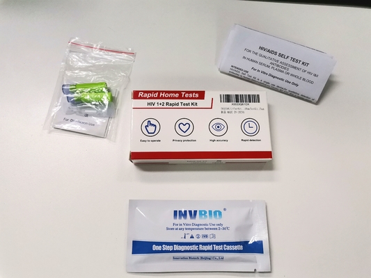 Hiv 1/2 Rapid Blood Test Kit Highly Accurate Private Ce Approved