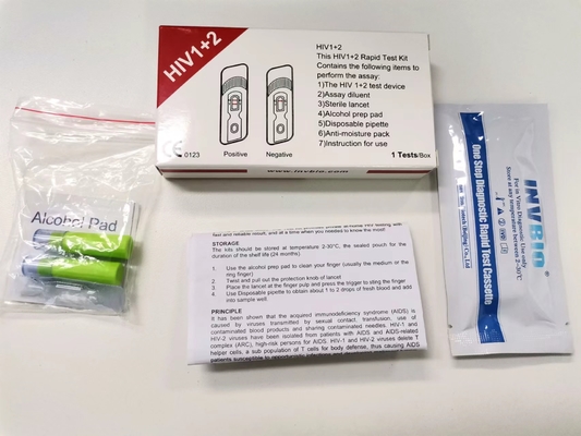 Oem Hiv Rapid Test Kits Whole Blood Diagnostic Home Use Self Test