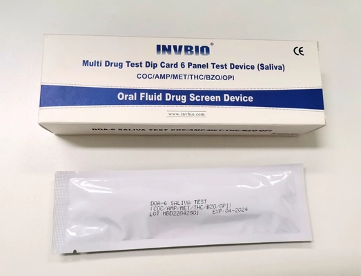 Mouth Swab Drugs Of Abuse Test Oral Fluid 6 Panel Saliva Drug Test Kit