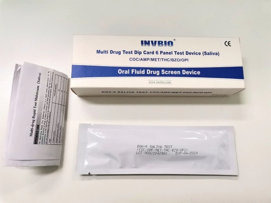 Highly Accurate 6 Panel Oral Fluid Drug Test Kit For Private Identify Health