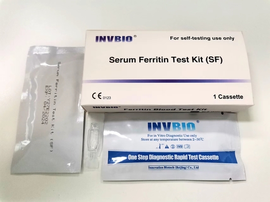 One Step Serum Ferritin Level Test Kit Finger Blood Easy Operate At Home