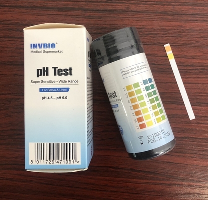 Acidity And Alkalinity Saliva Ph Test Strips 4.5 To 9.0