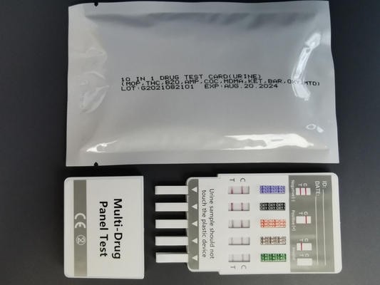 High Accuracy Doa Drug Abuse Test Kit Panel 10 Multi Drugs Screen Urine Home