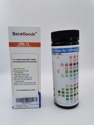 Fast And Accurate 14 Parameter Urinalysis Test Strips Convenient