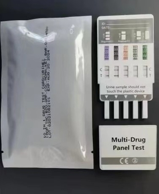 High Sensitivity Drug Abuse Test Kit Private 10 Panel Multi-Drug Dip Card
