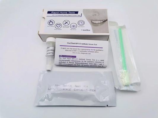 Diagnostic 1/2 Hiv Rapid Test Kits Antibody For Oral Use Without Blood