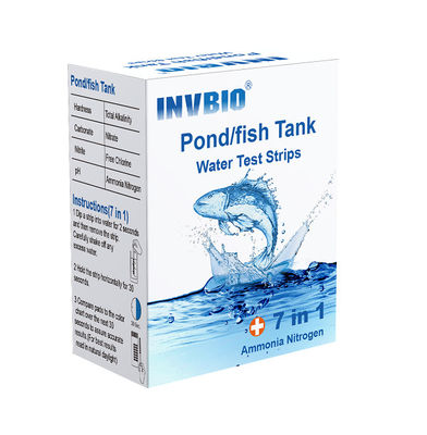 High Accuracy Invbio Aquarium Water Test Strips Ammonia Nitrates Fish Tank Lead Test