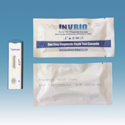 Medical IVD rapid diagnostic test kits Typhoid Ab whole blood/serum Test card rtk home test kit