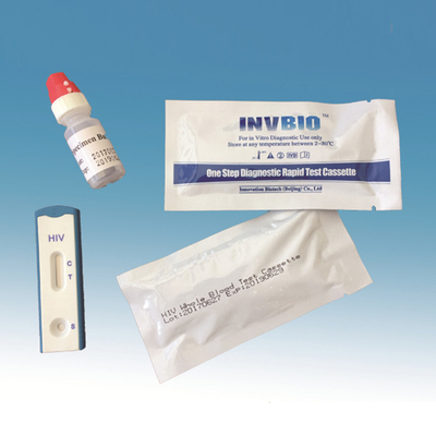 Medical IVD Whole Blood Tri Line HIV Rapid Test Kit Accuracy 99%
